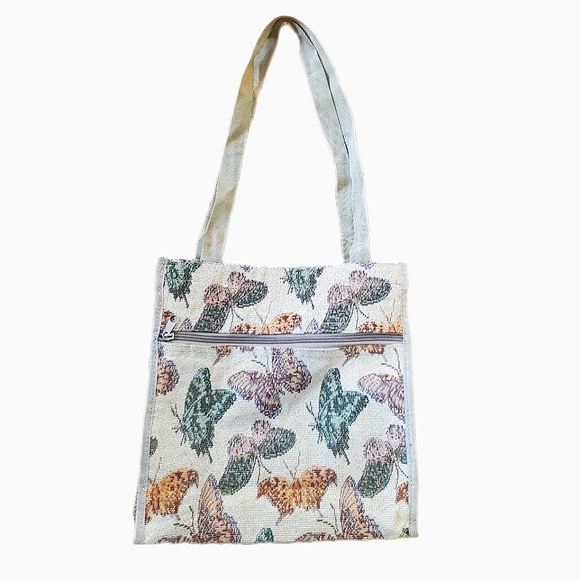 Bags Vintage Butterfly Embroidered Tote Bag Poshmark